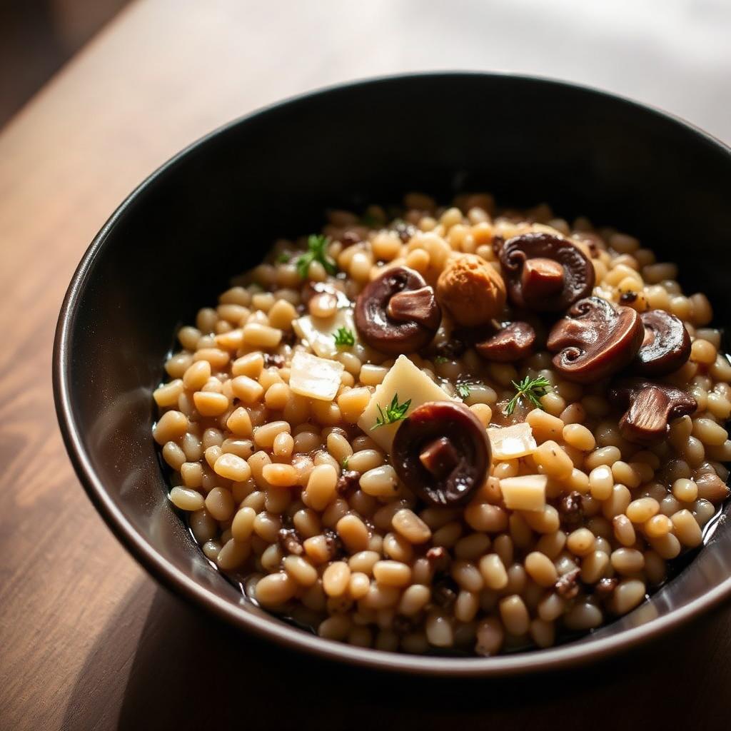 Pearl Barley with Mushrooms