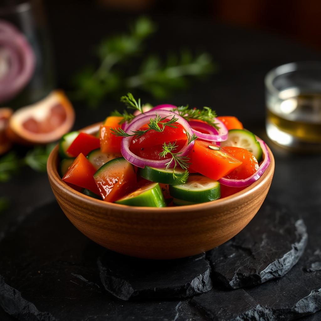 Cucumber & Tomato Salad