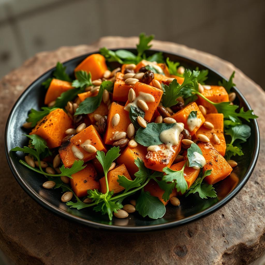 Roasted Pumpkin & Seed Salad