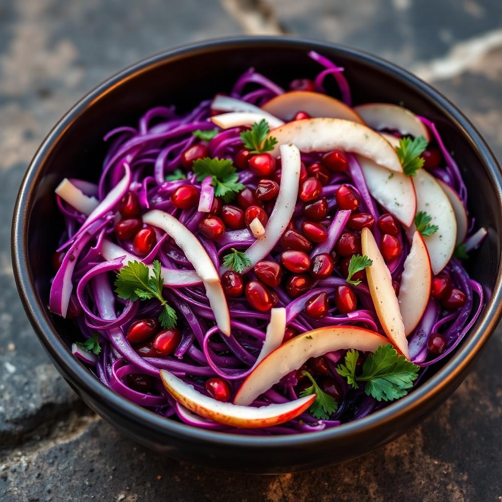 Red Cabbage & Pomegranate Salad