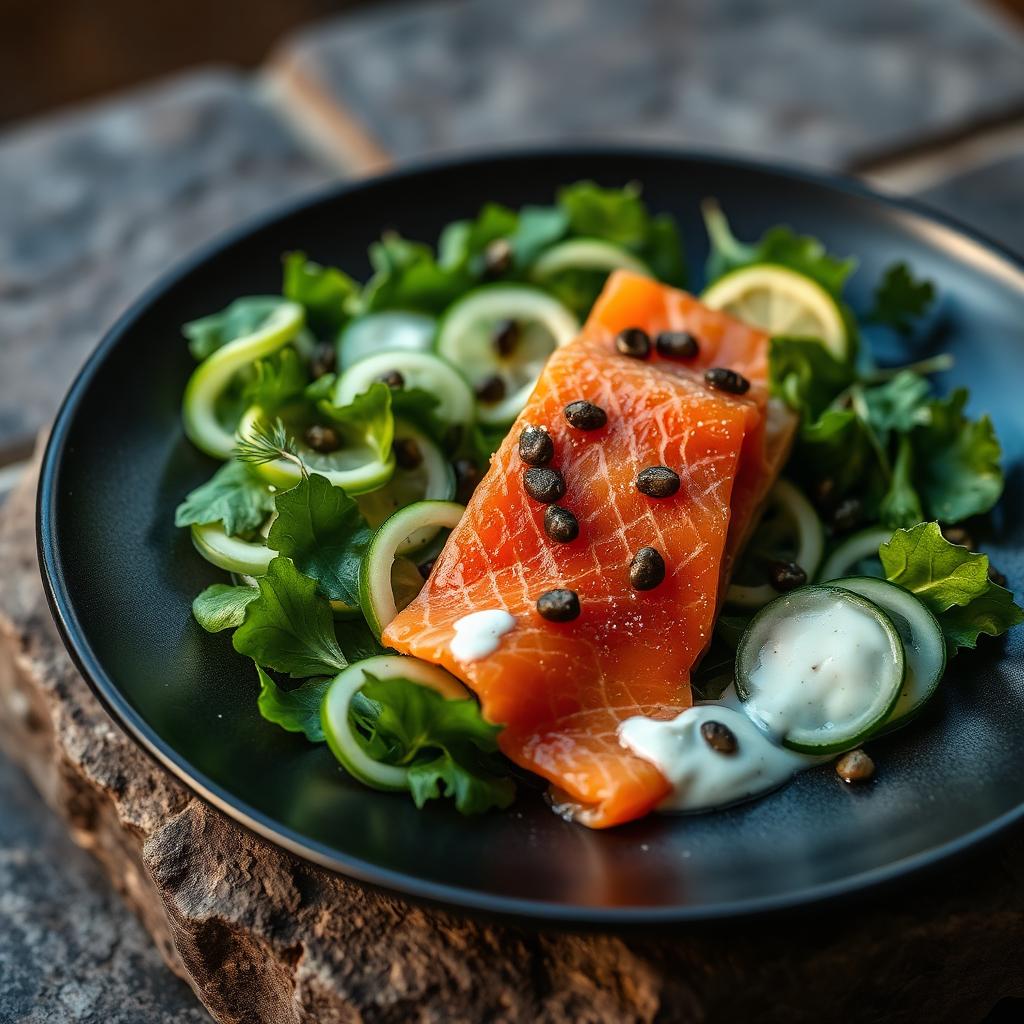 Smoked Salmon & Dill Salad